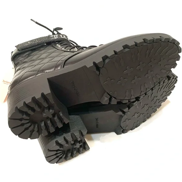 SOLD!! ✌️👋Juicy Couture “Opal” Quilted Combat Boots - Picture 4 of 4